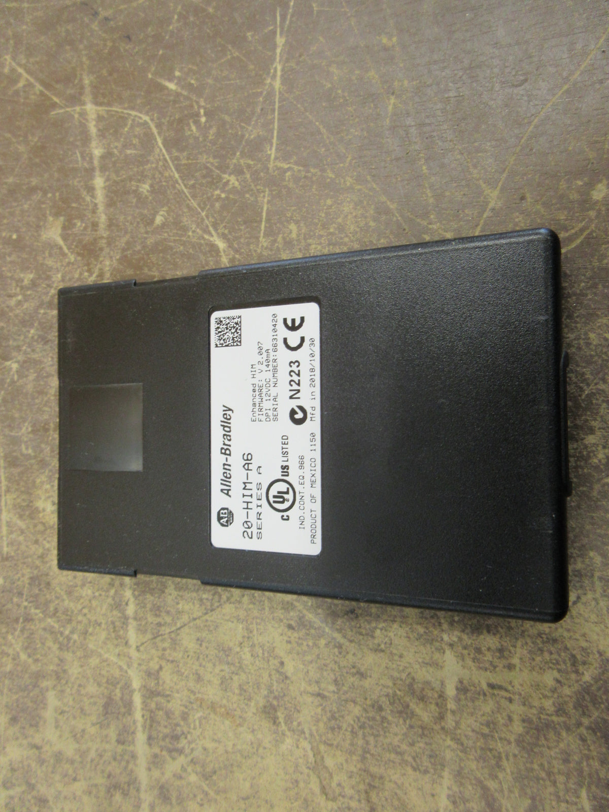 Allen-Bradley Keypad 20-HIM-A6 Ser. A F/W: V2.007 W/External Used