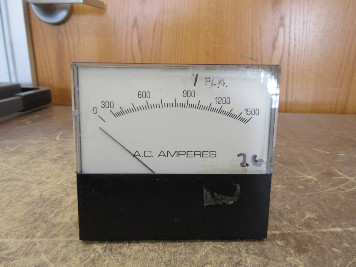 Crompton AC Ammeter 21702AALSTC Range: 01500A Used