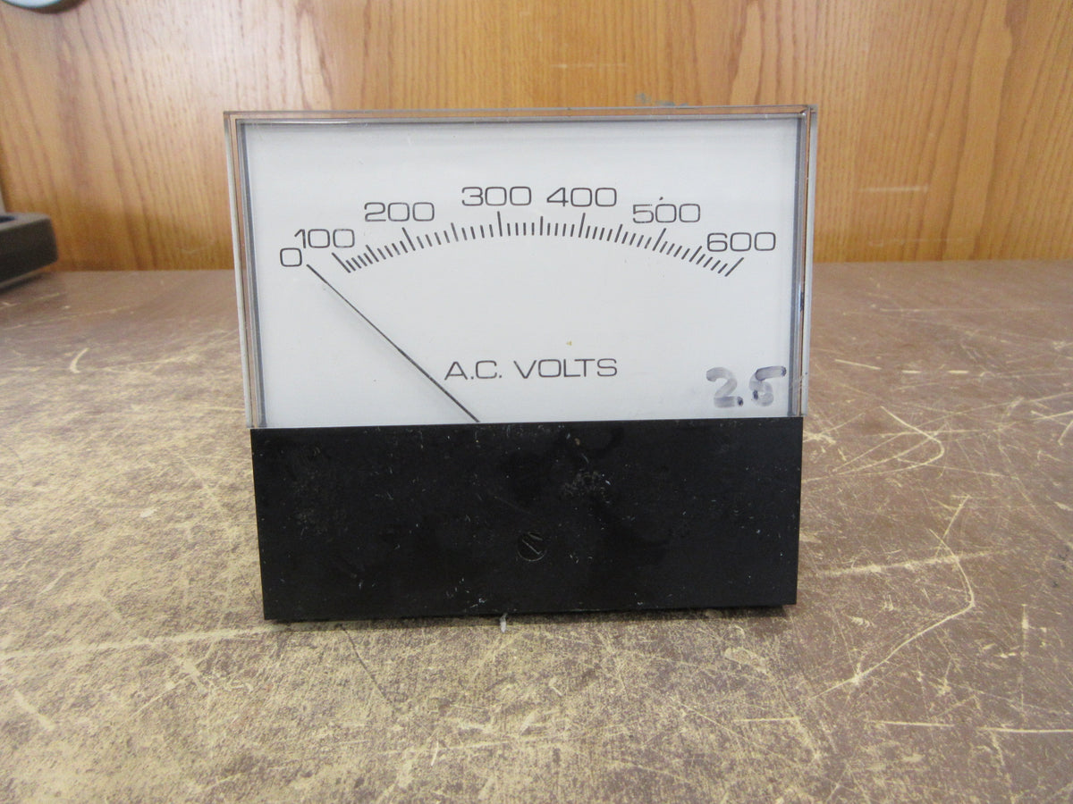 Crompton AV Voltmeter 21702VASJSJ Range: 0-600V Used