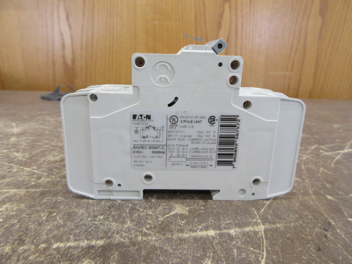 Eaton Circuit Breaker WMZT2C02 2A 480Y/277V 2P Used
