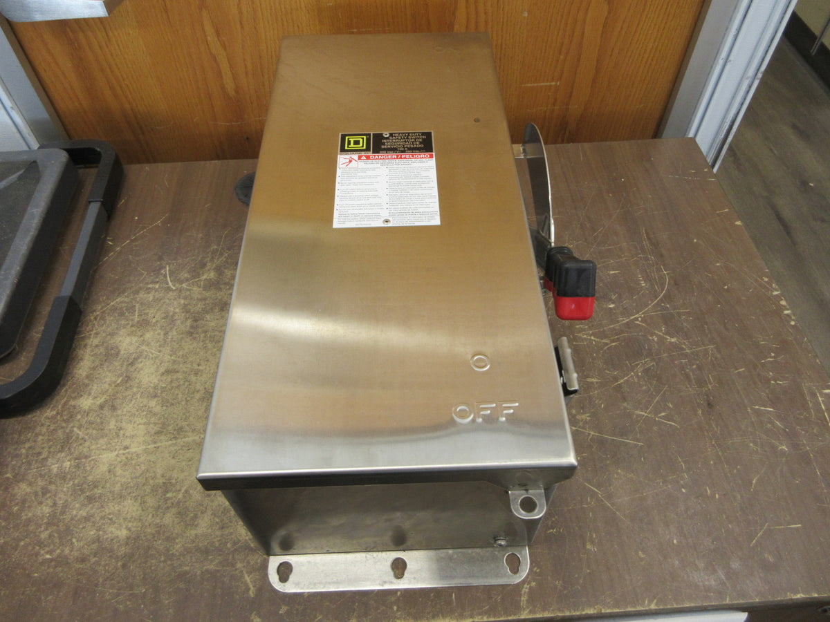 Square D Stainless Steel 3R/4X Safety Switch/Disconnect H323DS NEW SURPLUS