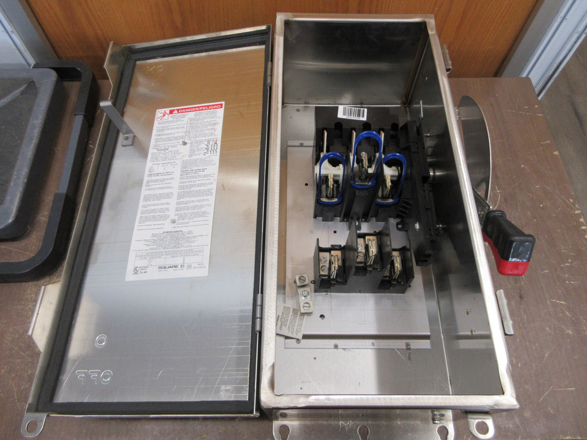 Square D Stainless Steel 3R/4X Safety Switch/Disconnect H323DS NEW SURPLUS