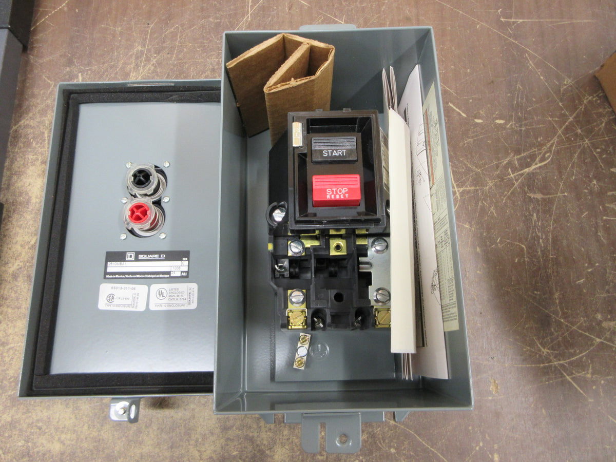 Square D Enclosed Manual Starter 2510MBA1 Ser. C NEMA 12 Enclosure New Surplus