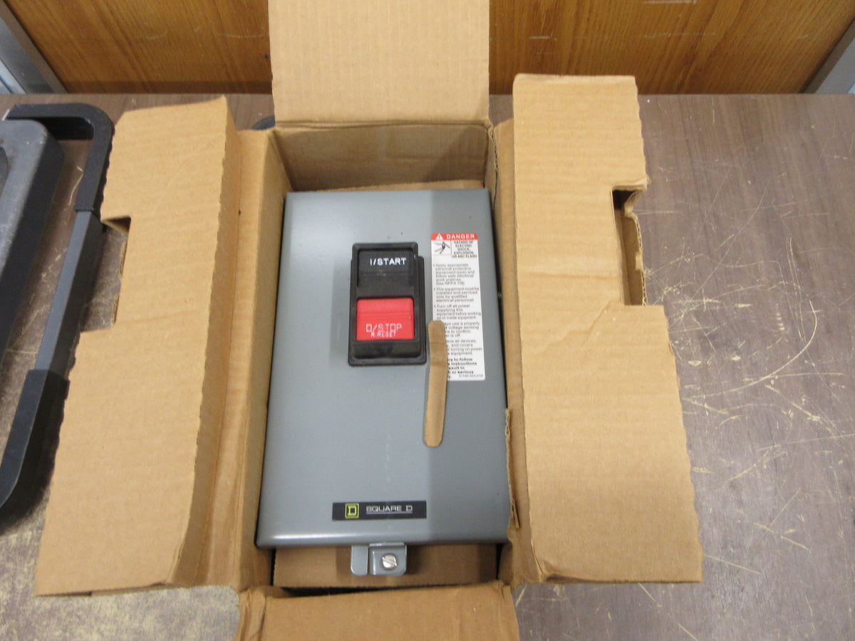 Square D Enclosed Manual Starter 2510MBA1 Ser. C NEMA 12 Enclosure New Surplus