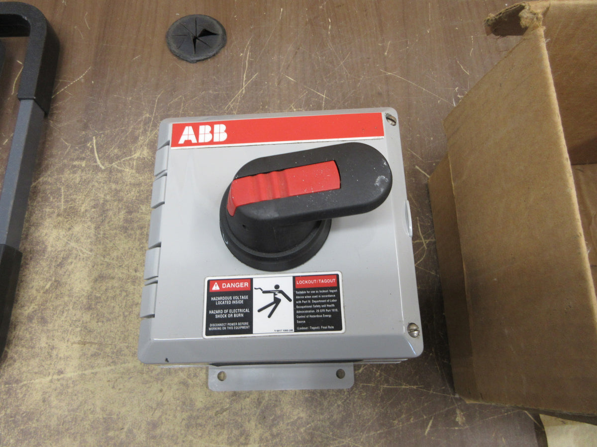 ABB Disconnect Switch NF32P-3PB6A 40A 3P Type 4X Enclosure New Surplus