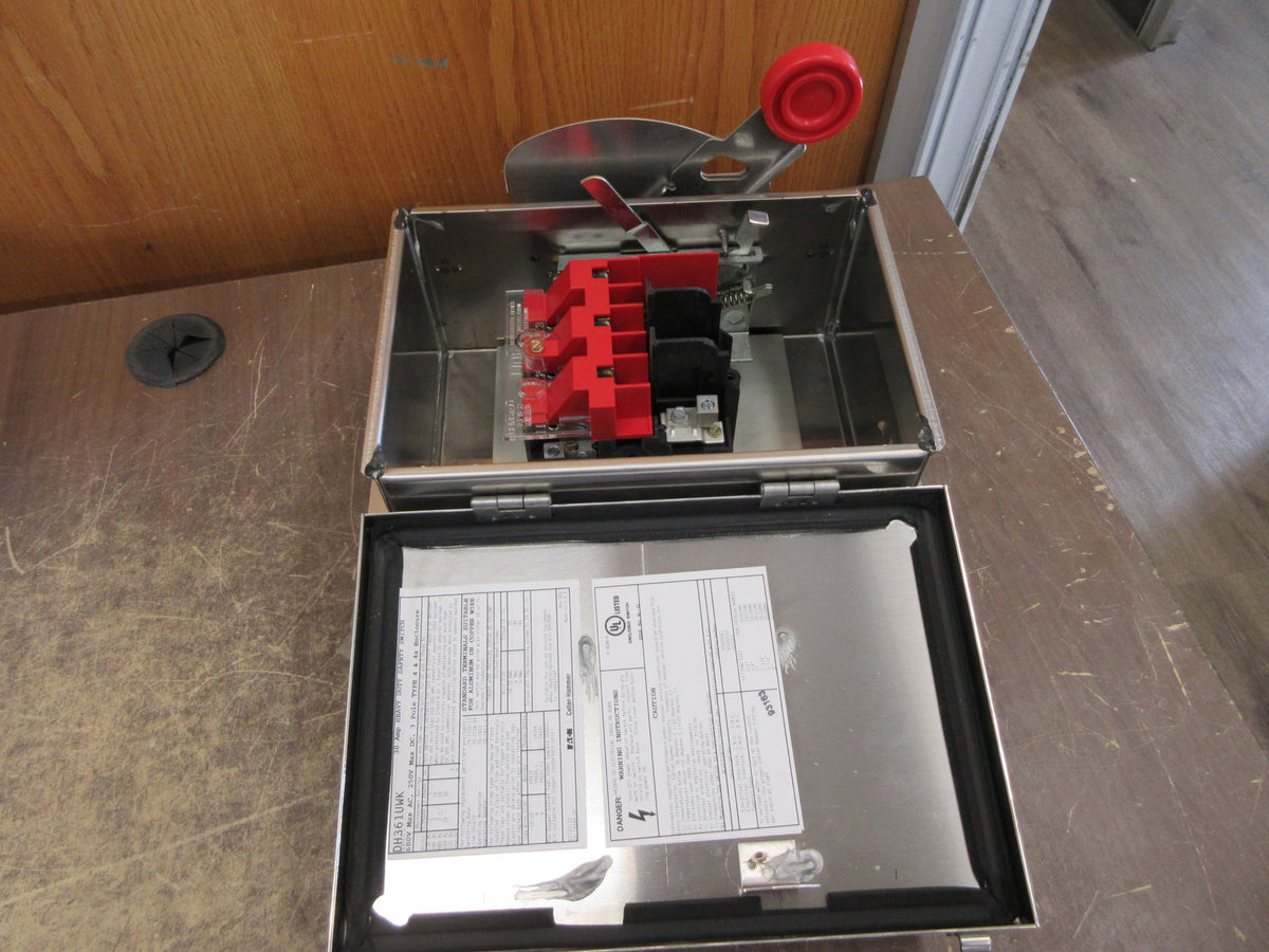 Eaton Stainless Steel 4X Non-Fusible Safety Switch/Disconnect New Surplus