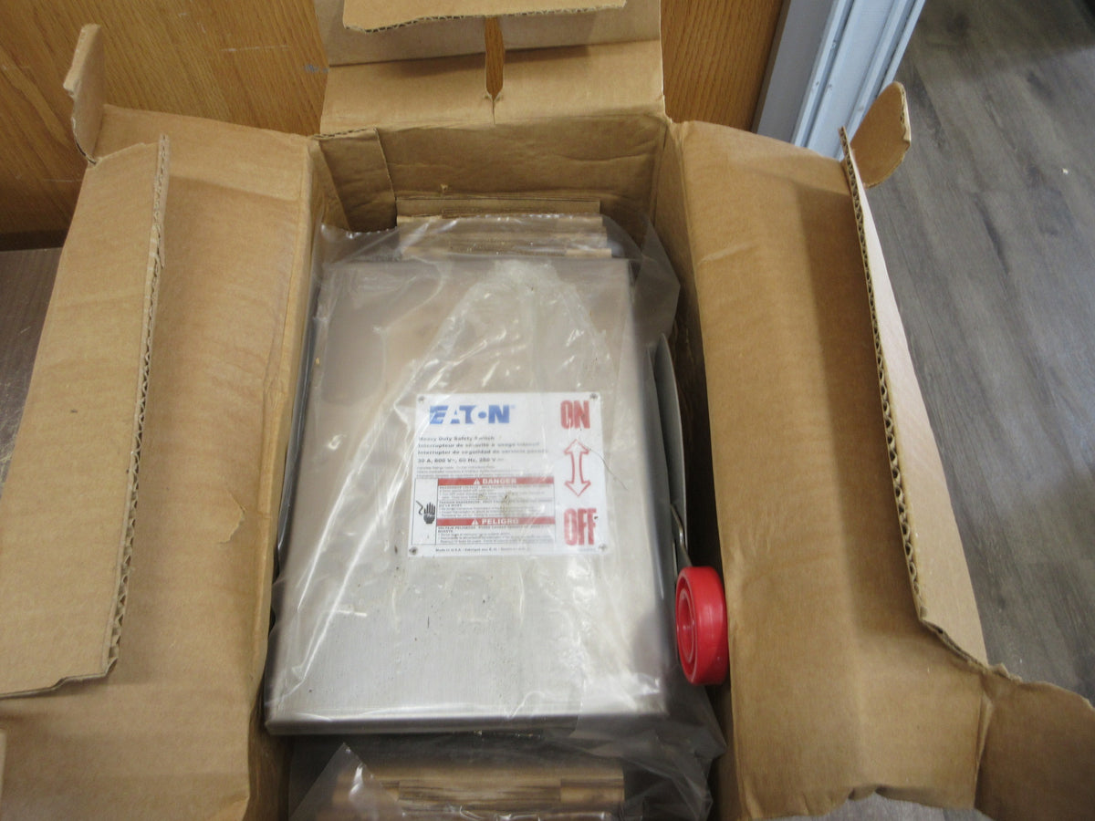 Eaton Stainless Steel 4X Non-Fusible Safety Switch/Disconnect New Surplus