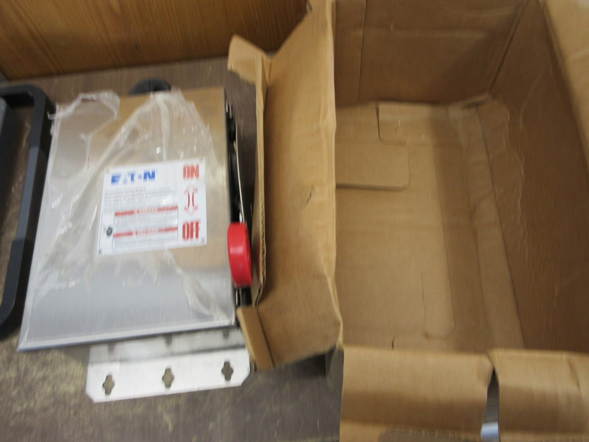 Eaton Stainless Steel 4X Non-Fusible Safety Switch/Disconnect New Surplus
