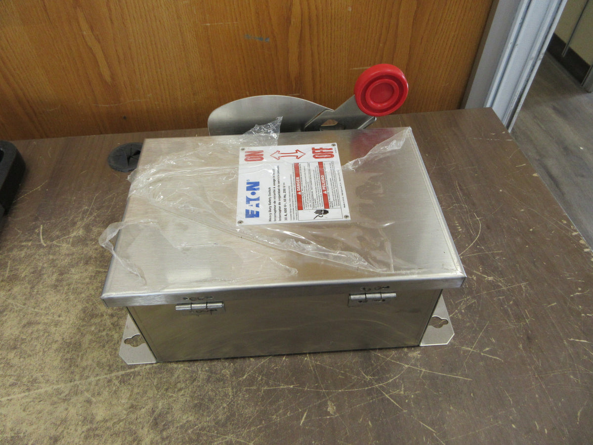 Eaton Stainless Steel 4X Non-Fusible Safety Switch/Disconnect New Surplus