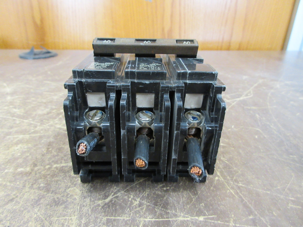 Siemens ITE Type QP Clip-on Circuit Breaker Q360 60A 240V 3P Used