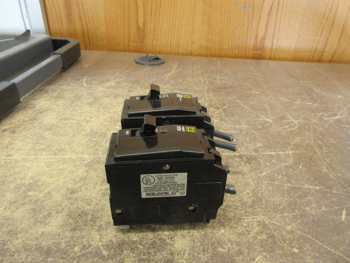 Square D Clip-on Circuit Breaker QO260 120/240V 2P *Lot of 2 * Used