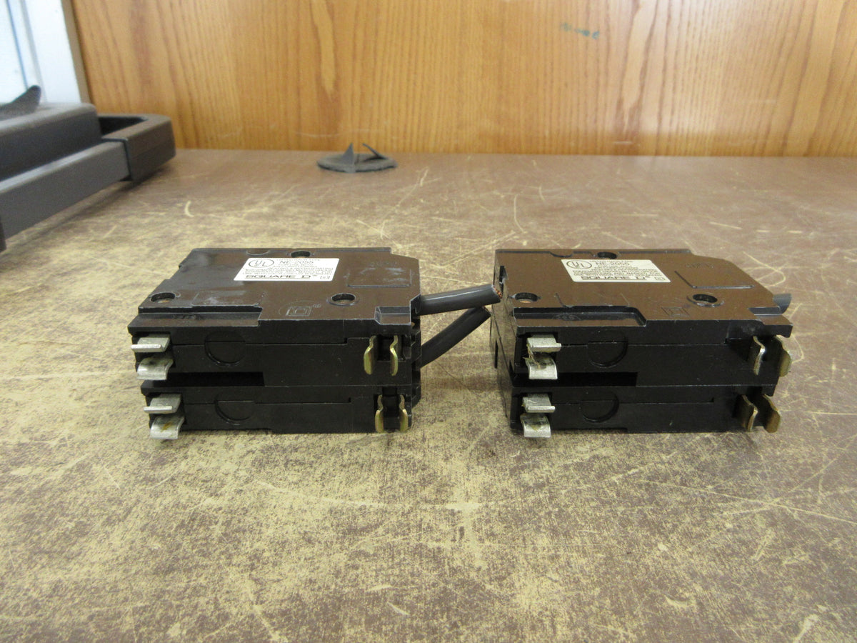 Square D Clip-on Circuit Breaker QO260 120/240V 2P *Lot of 2 * Used