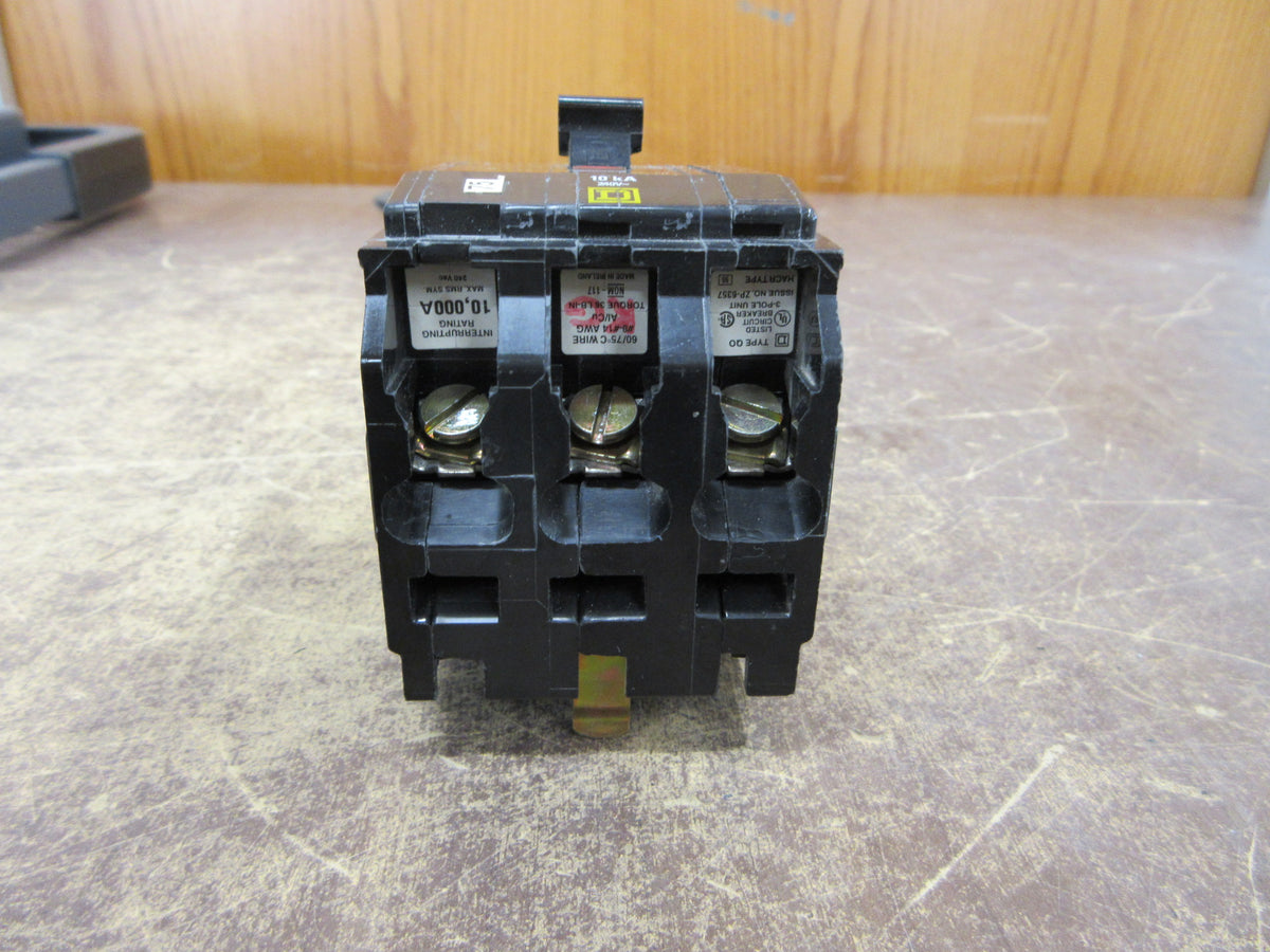 Square D Clip-On Circuit Breaker QO320 20A 240V 3P Used