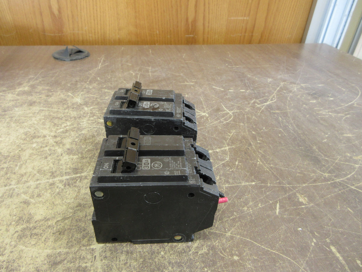 GE Clip-on Circuit Breaker THQL230 30A 120/240V 2P * Lot of 2* Used