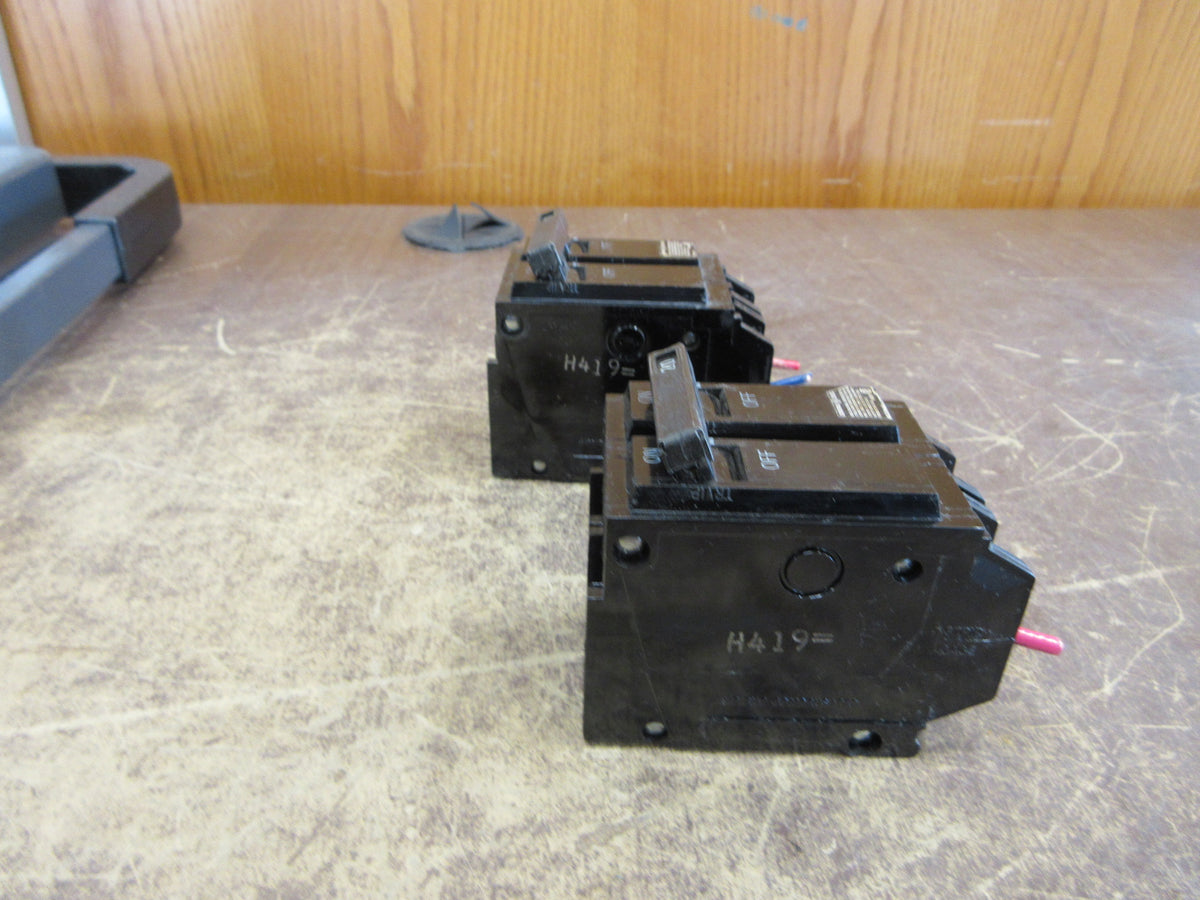 GE Clip-on Circuit Breaker THQL2120 20A 120/240V 2P * Lot of 2 * Used