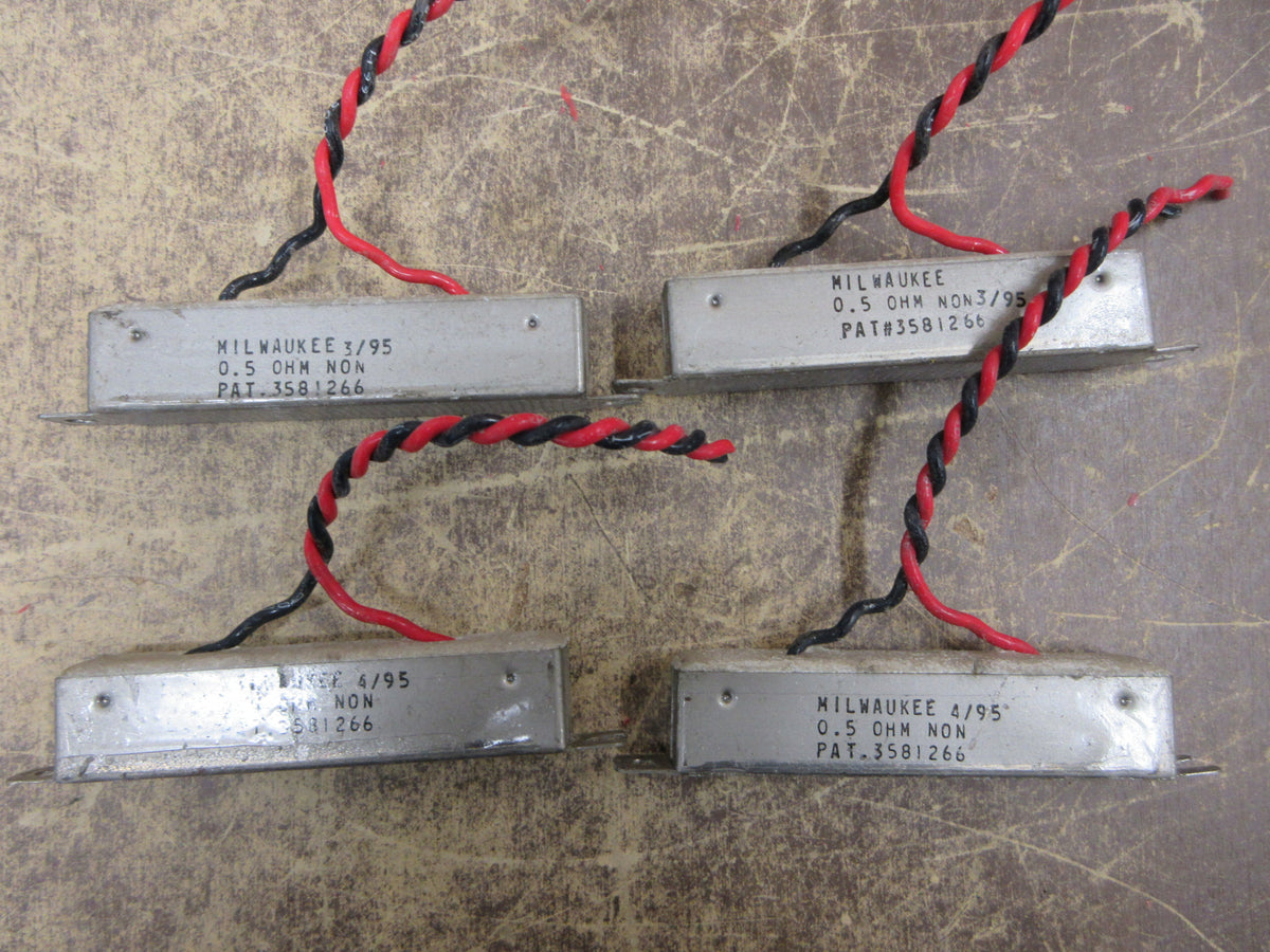 Milwaukee Resistor 3581266 0.5 OHM * Lot of 4 * Used
