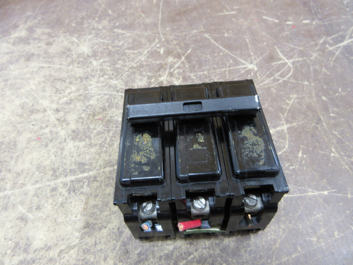 ITE Clip-On Circuit Breaker QP3-B015 15A 240V 3P Used