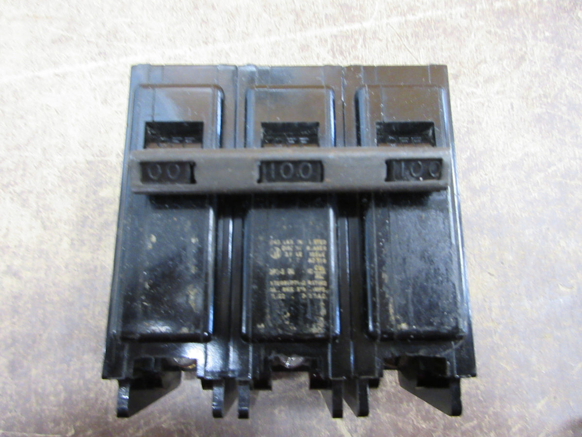 ITE Clip-on Circuit Breaker QP3-B100 100A 240V 3P Used