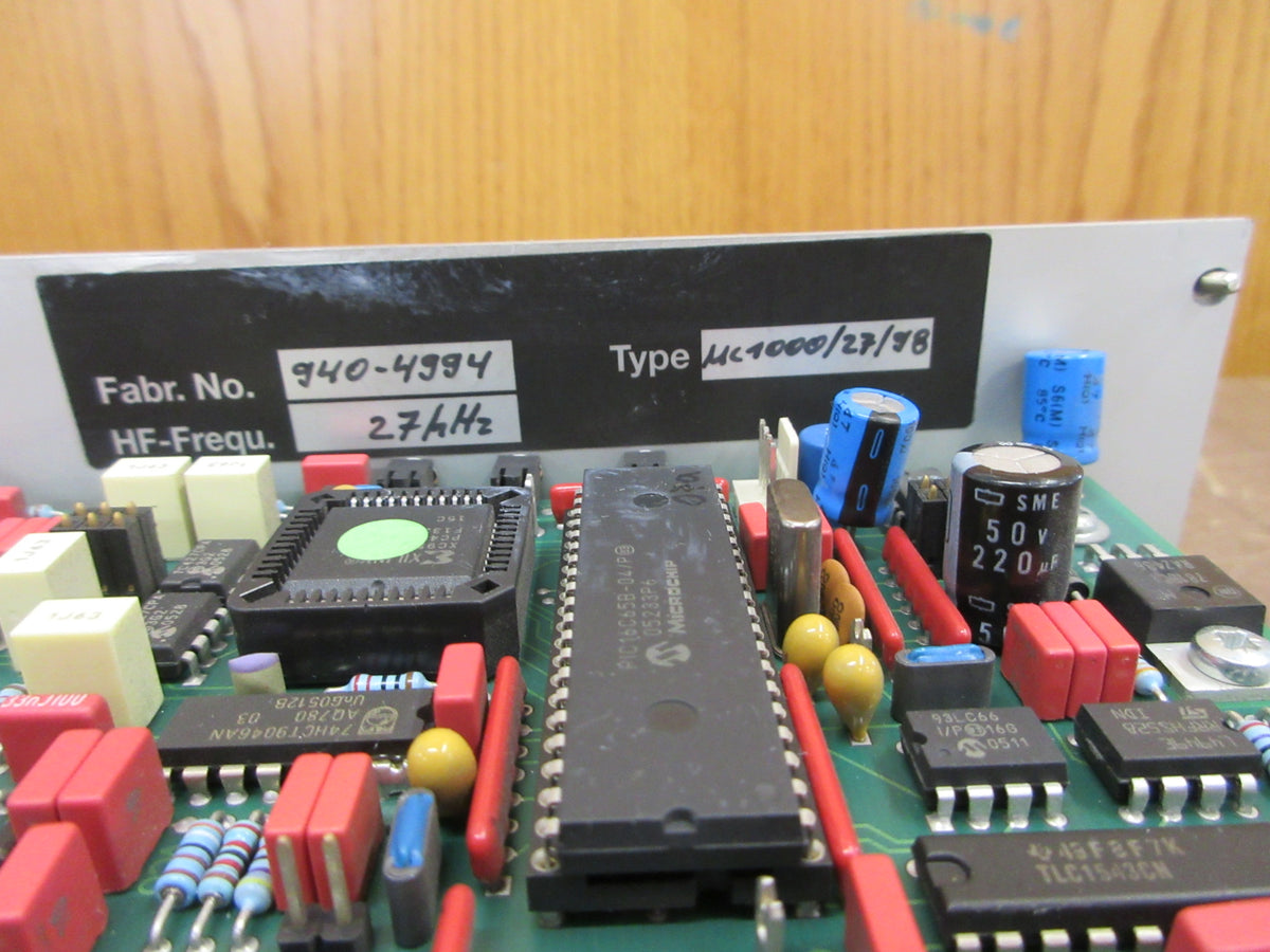 Elma Ultrasonic HF Ultrasonic Generator Module MC1000/27/98 27KHZ Used