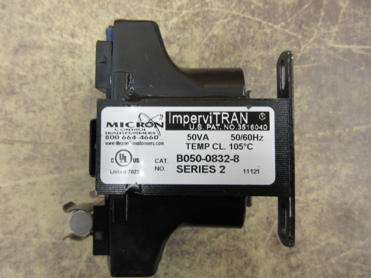 Micron ImperviTRAN Control Transformer B050-0832-8 Ser. 2 50VA Pri:240/480V Used