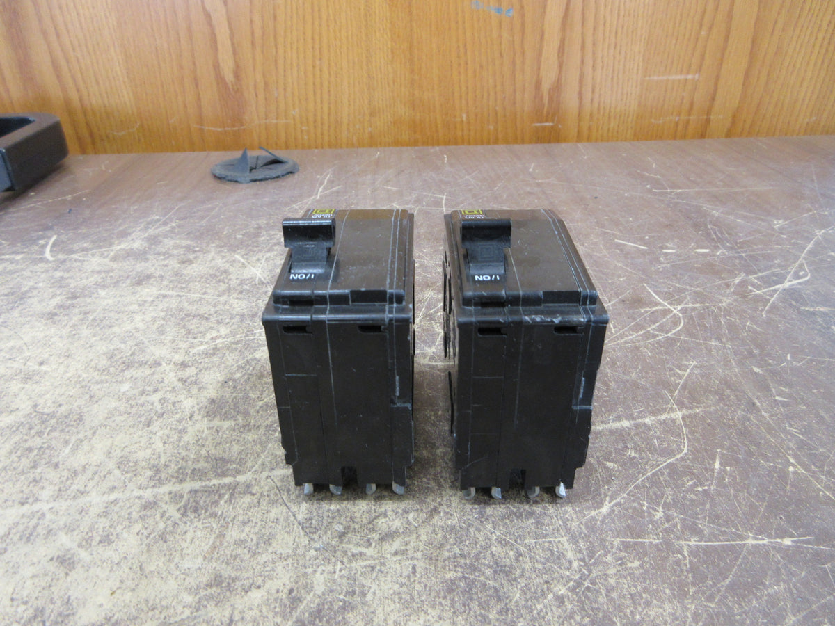 Square D Clip-On Circuit Breaker QO220 20A 120/240V 2P *Lot of 2* Used