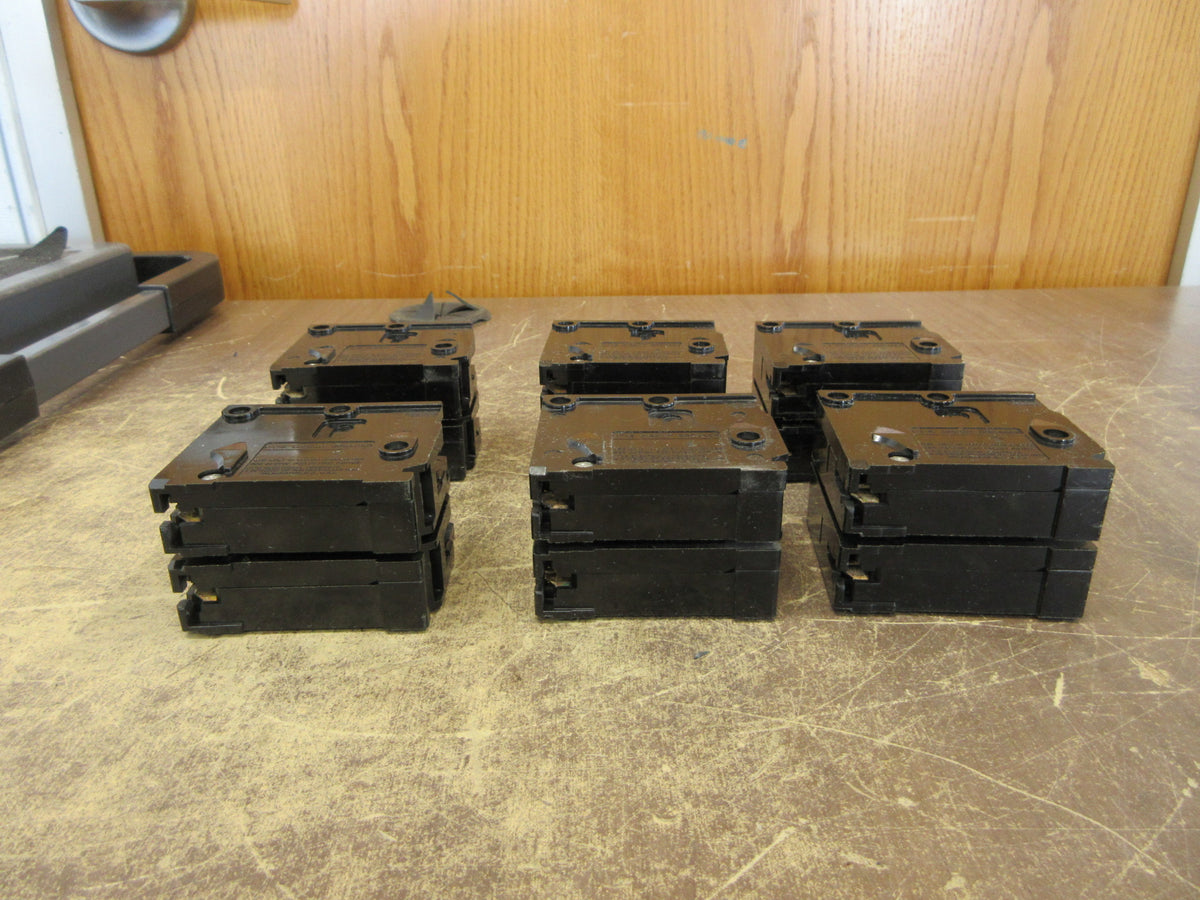 Siemens/ITE Type QP Clip-On Circuit Breaker Q220 20A 120/240V 2P *Lot of 6* Used