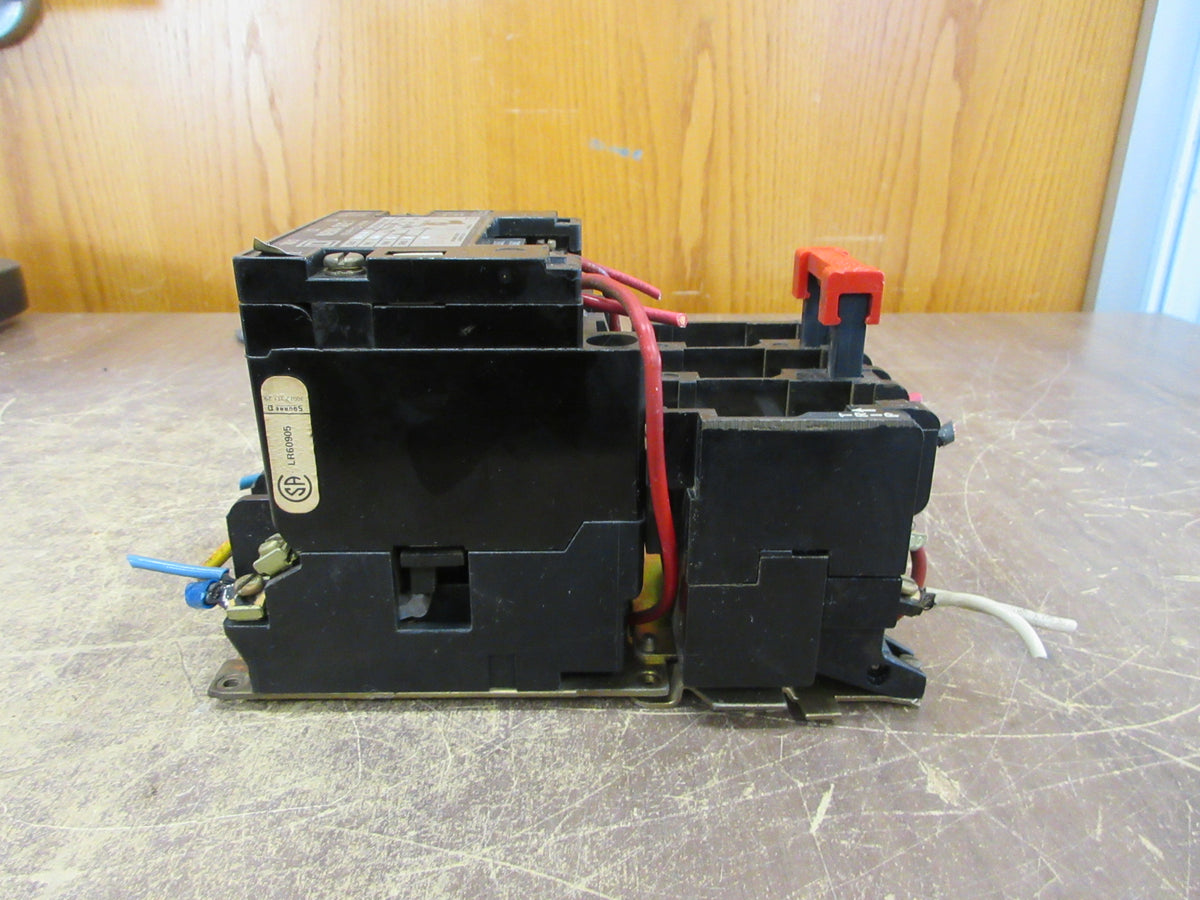 Square D Size 1 Starter 8536 SCO -3 S Ser. A 120V Coil 600 V Used