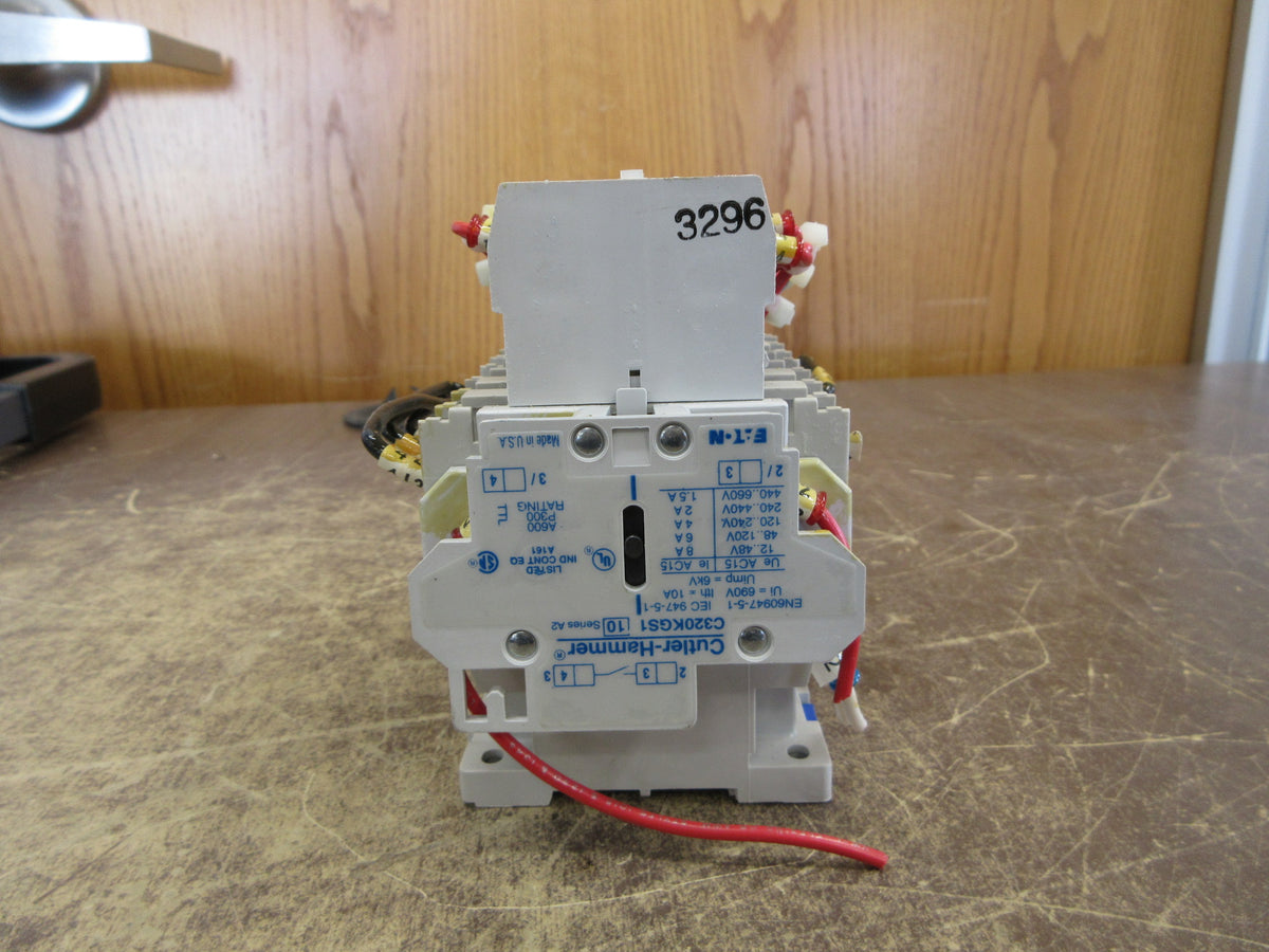 Cutler-Hammer Reversing Contactor CE15ENS3 Ser. B1 120V Coil 25A 600V Used