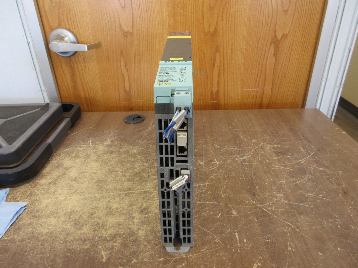 Siemens Single Motor Module 6SL3120-1TE21-8AA3 Ver. B Input: 600VDC Used