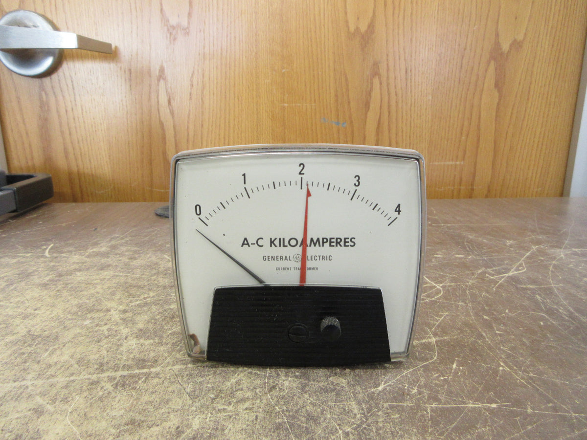 GE AC Ammeter Relay Indicator Set-Point Unit D-1255K16706 W/Control Unit Used
