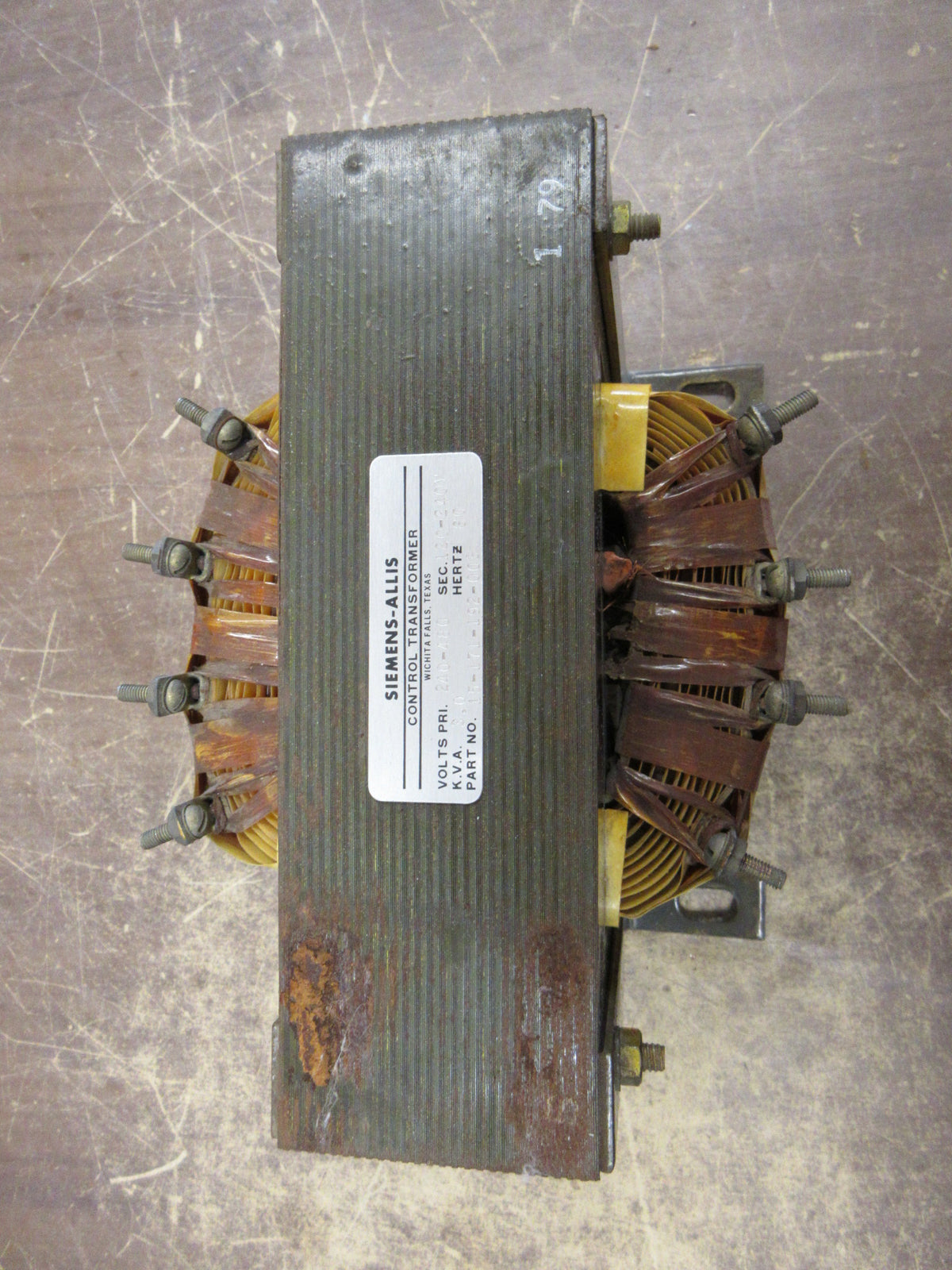 Simens-Allis Control Transformer 15-171-192-003 3KVA 66Hz Used