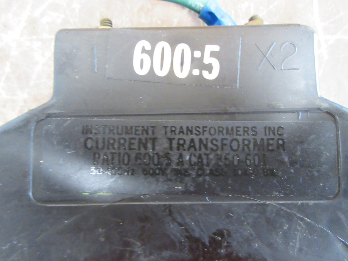 Instrument Transformer Current Transformer 350-601 Ratio 600:5A 600V Used