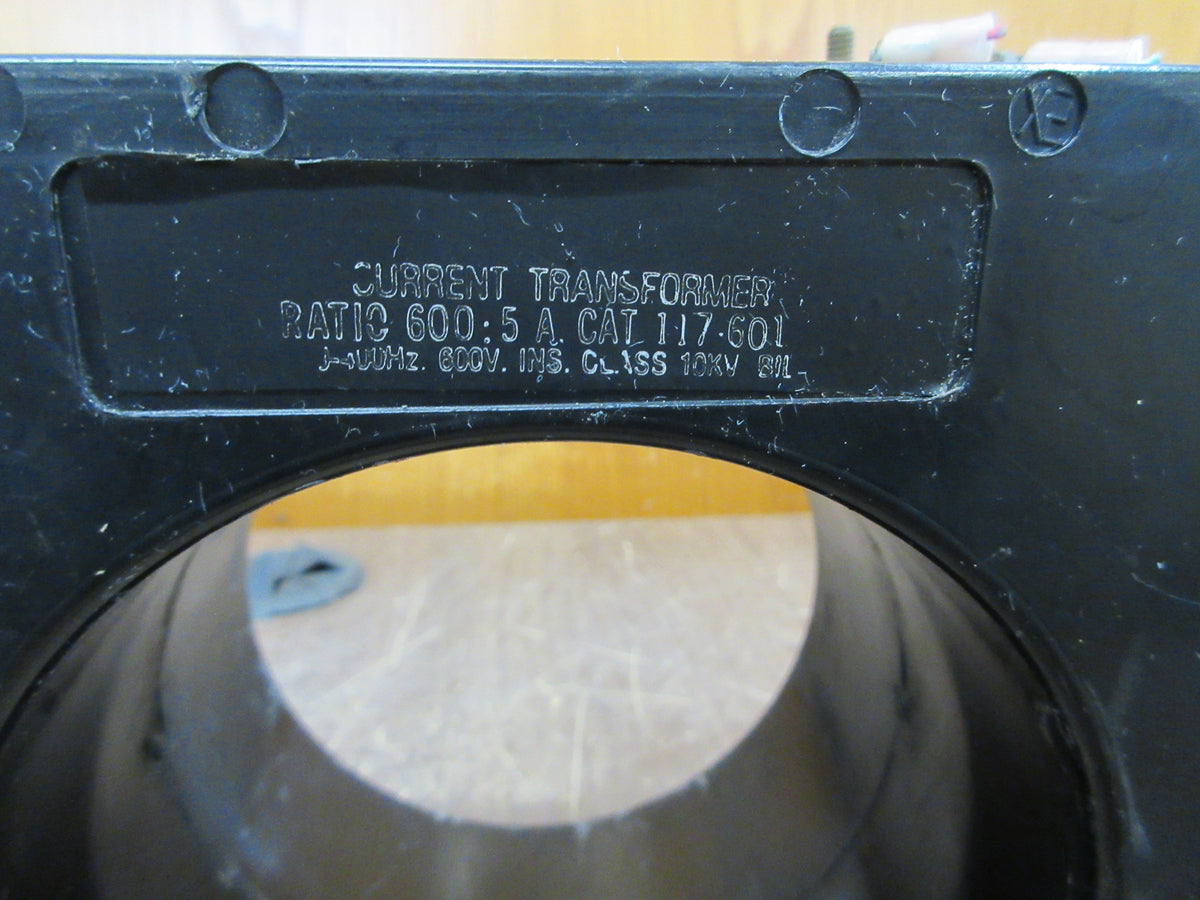 E.I.L Instruments Current Transformer 117-601 Ratio 600:5A 600V 60-400Hz Used