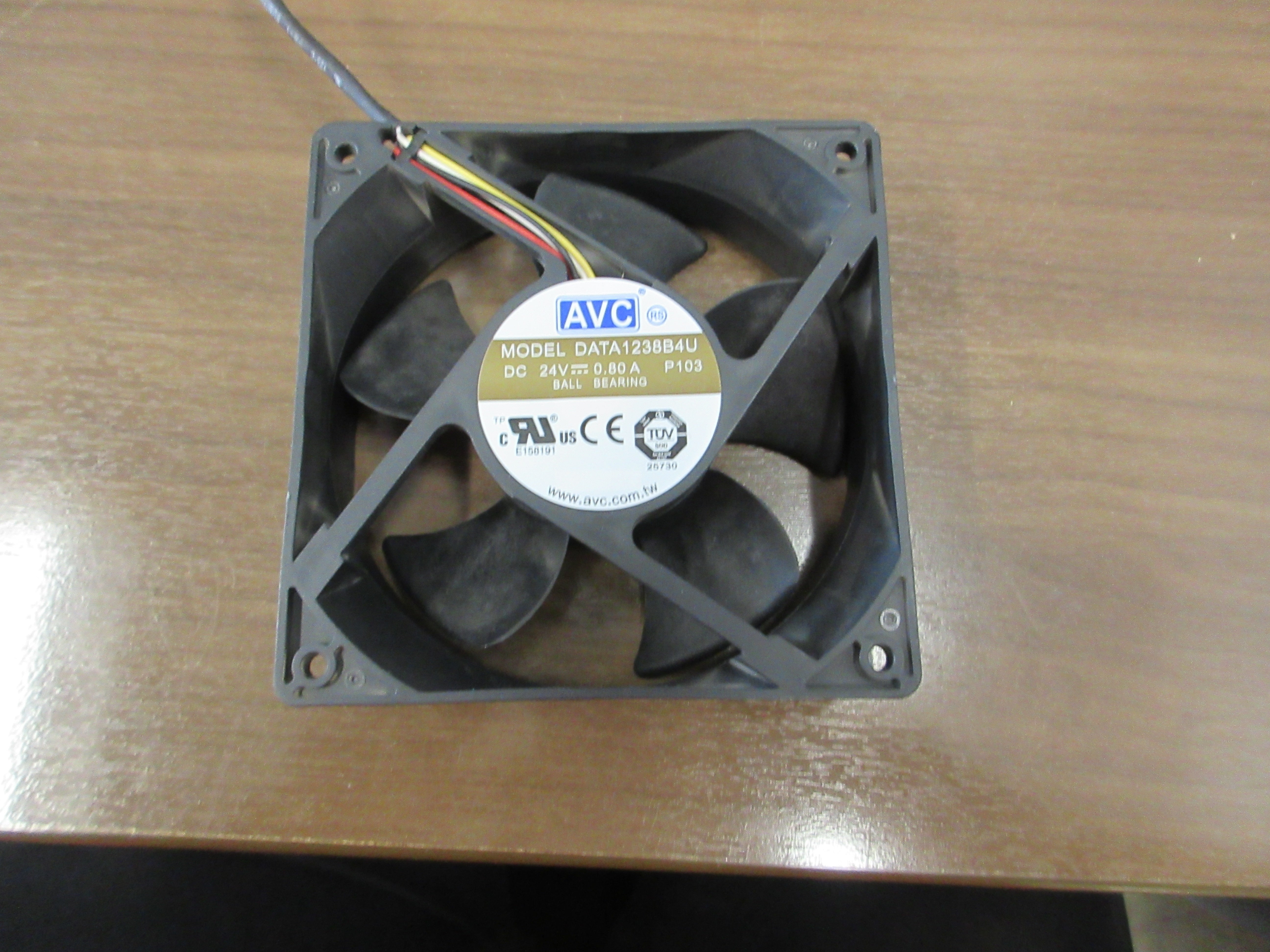AVC Axial Fan DATA 1238B4U 24VDC 0.80 A Used