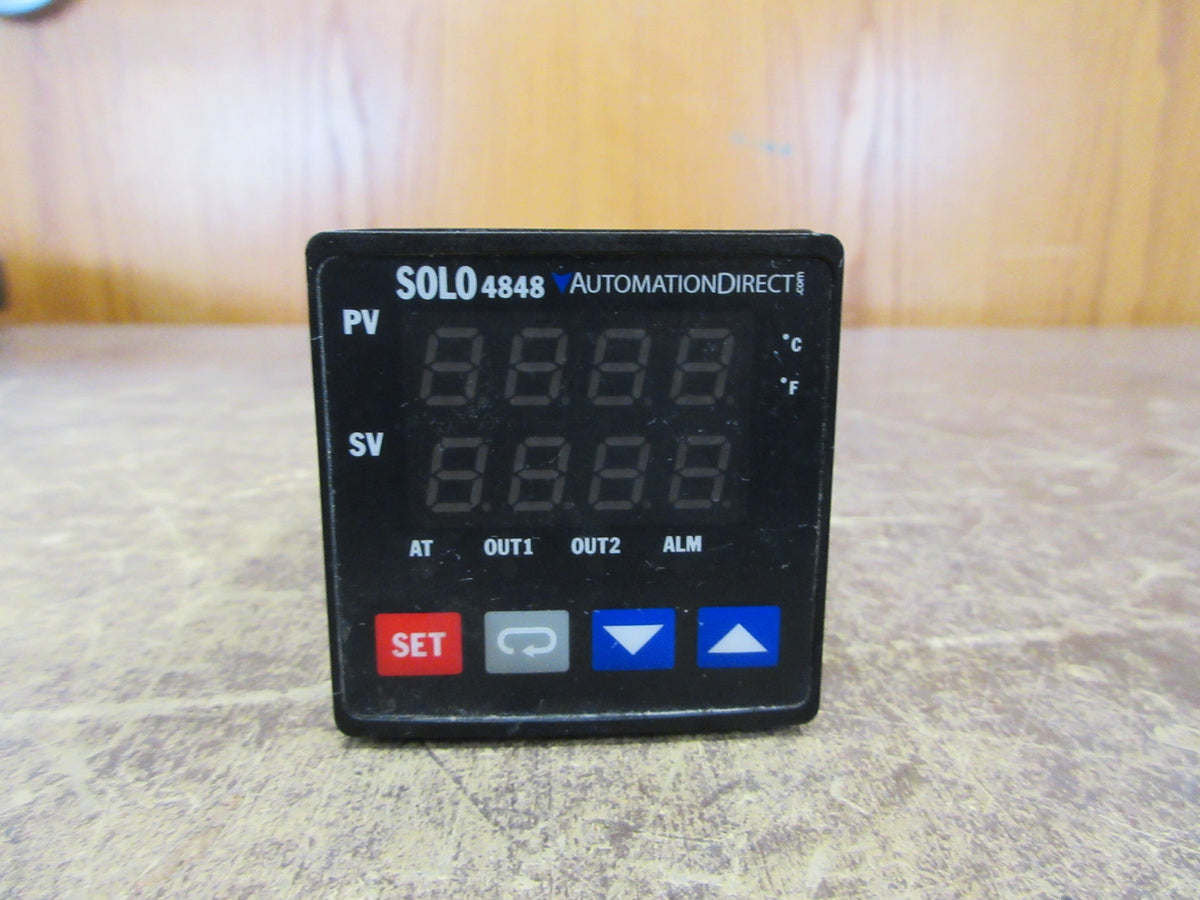 Automation Direct SOLO 4848 Temperature Controller SL4848-PR V1.90 100-240V Used