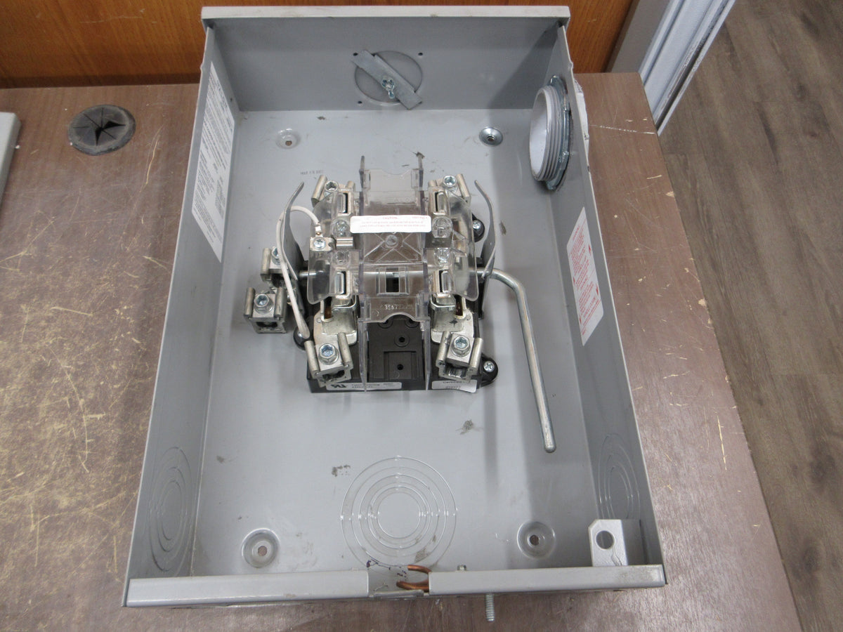 Talon Type HQ-5BU 3R Meter Socket 40405-02CO 200A 600V 1Ph 3W Used